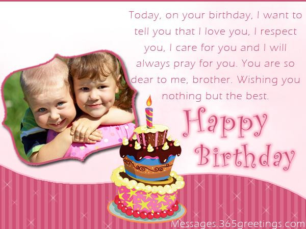 Birthday Wishes To Brother From Sister
 Happy Birthday Wishes Poem for Brother