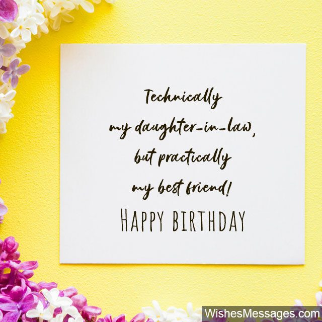 Birthday Wishes To Daughter In Law
 Birthday Wishes for Daughter in Law – WishesMessages