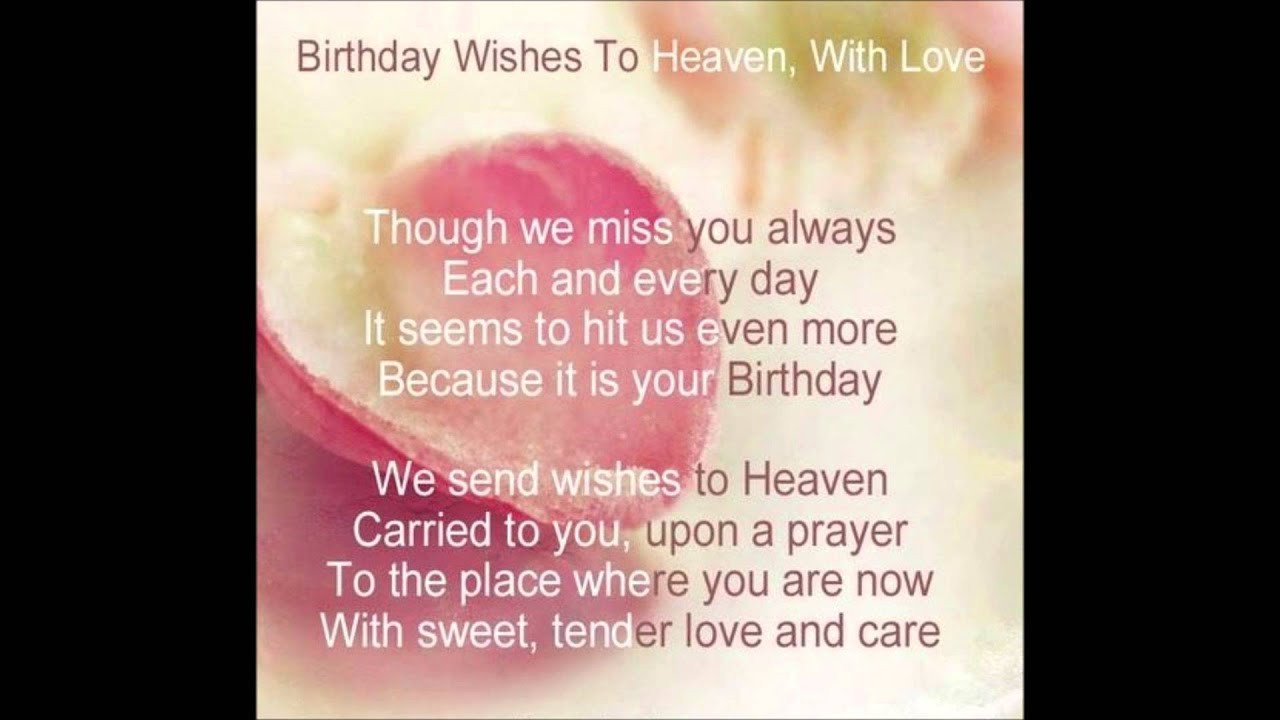 Birthday Wishes To Mom In Heaven
 Heavenly Birthday Wishes to you Mom