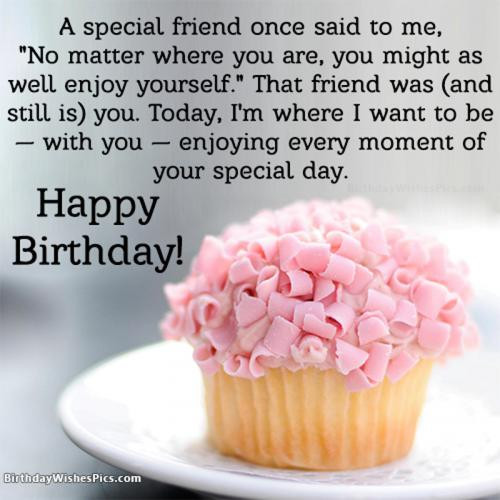 Birthday Wishes To Special Friend
 Best Happy Birthday Wishes For Special Friend With