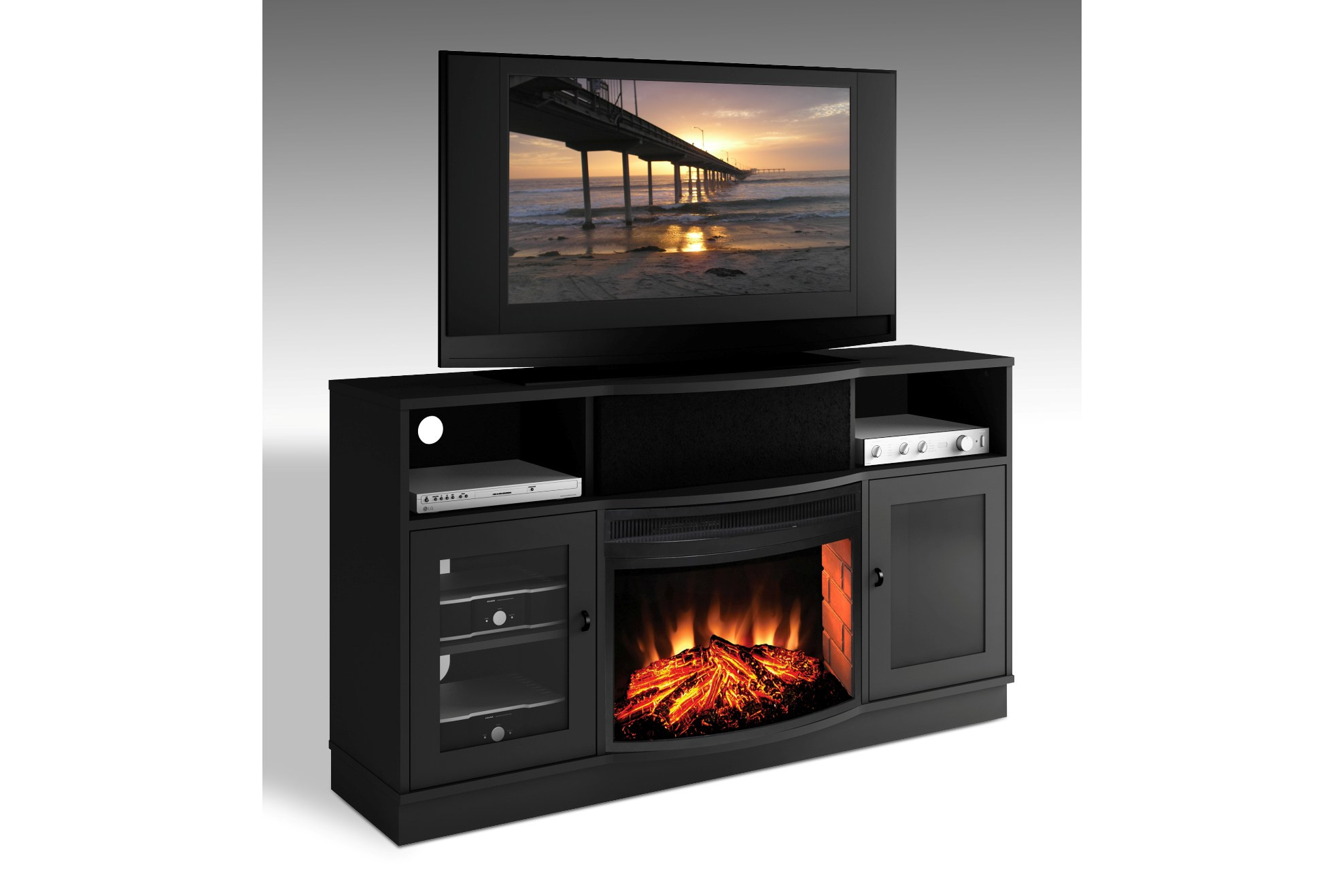 Bjs Electric Fireplace
 Lowes TV Stand Fireplace bo Home Design Ideas
