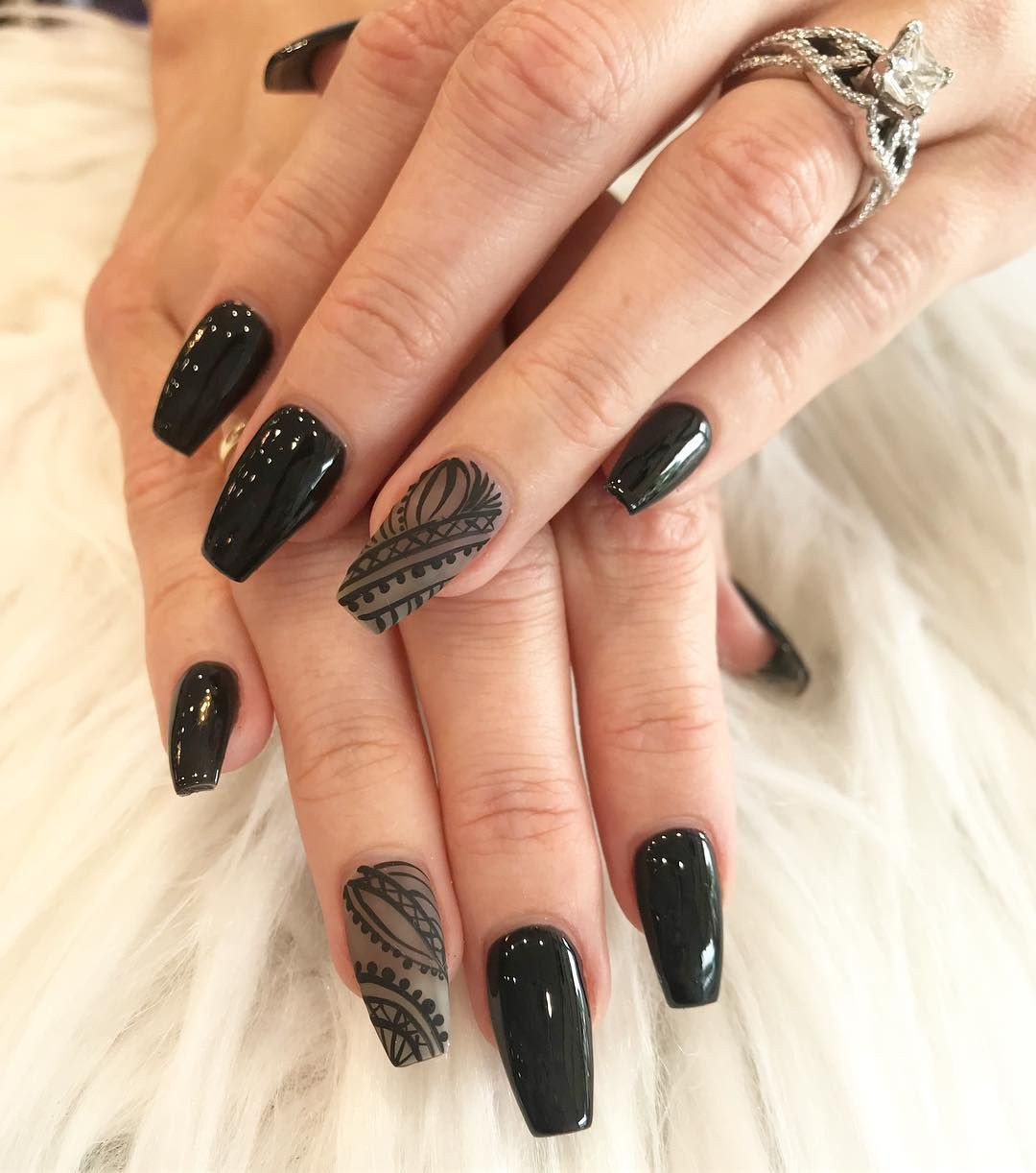 Black And Nude Nail Designs
 Pin on Trending Women Fashion 2018