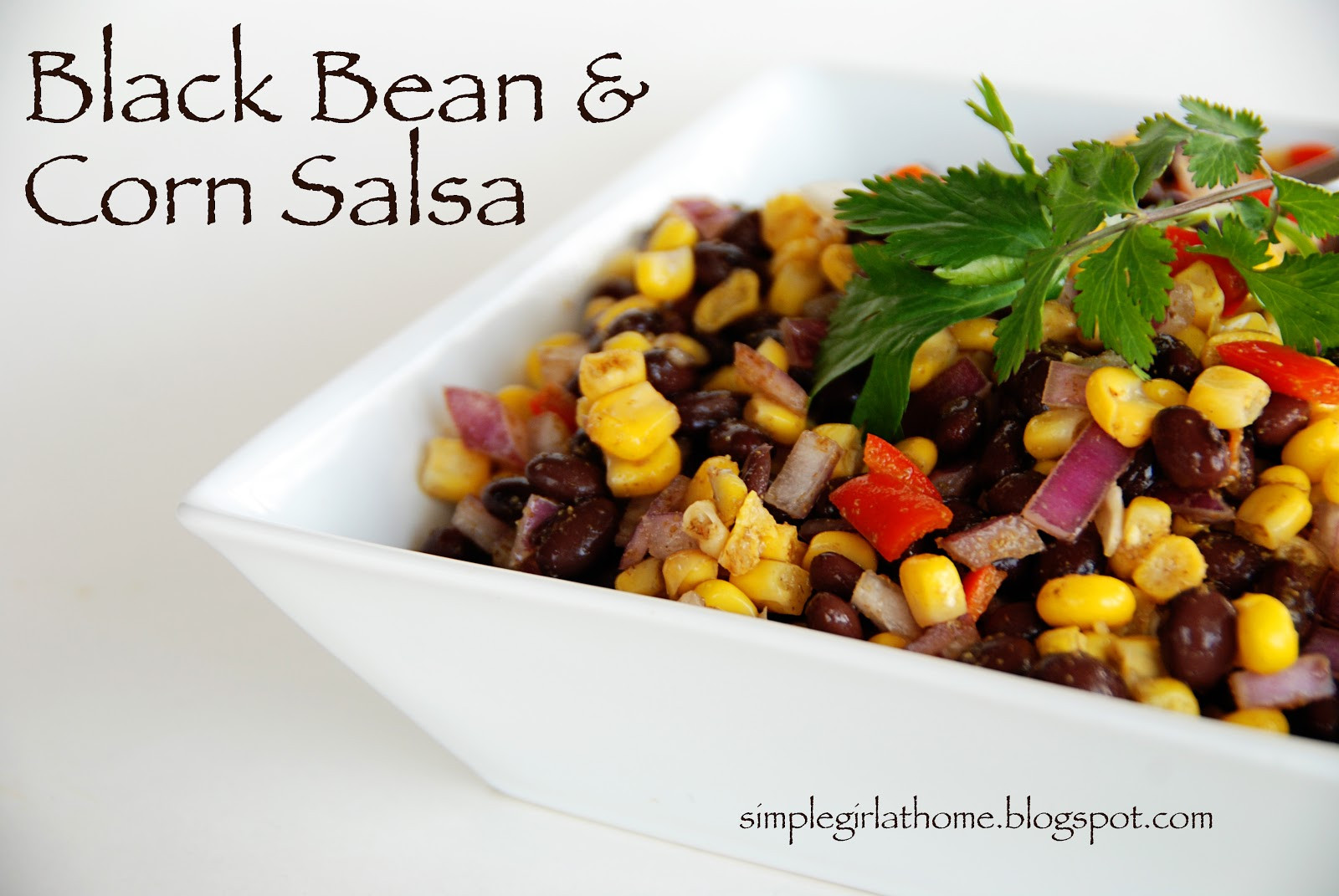 Black Bean Salsa Recipe Easy
 Simple Girl Black Bean and Corn Salsa