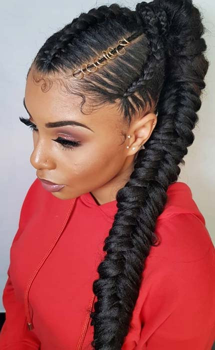 Black Braided Ponytail Hairstyles
 23 New Ways to Wear a Weave Ponytail