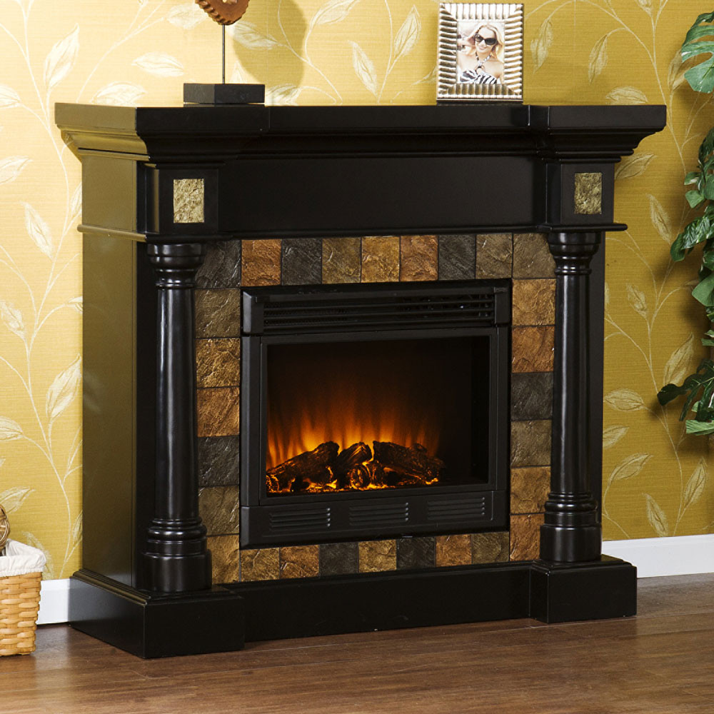 Black Corner Electric Fireplace
 Weatherford Convertible Black Electric Fireplace 37 251