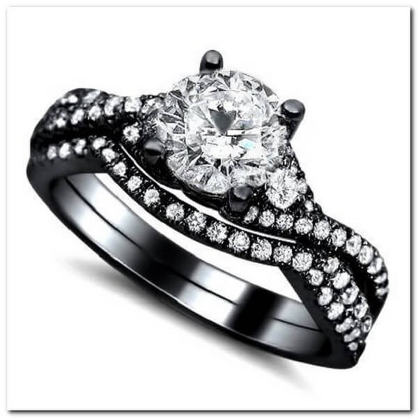 Black Diamond Black Gold Engagement Rings
 Enchanting Black Gold Engagement Rings