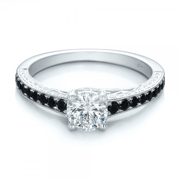 Black Diamond Ring Engagement
 Custom Black Diamond Engagement Ring Bellevue