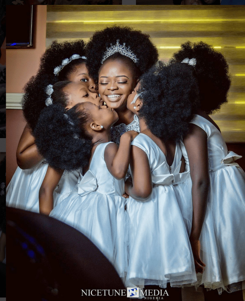 Black Flower Girl Hairstyles
 How Beautiful Is This Natural Bride And Her Natural Flower