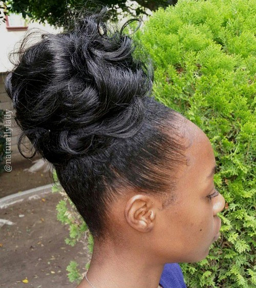 Black Hairstyles Updo Buns
 50 Updo Hairstyles for Black Women Ranging from Elegant to