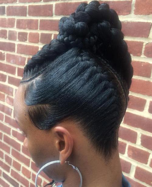 Black Hairstyles Updo Buns
 70 Best Black Braided Hairstyles That Turn Heads in 2017