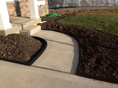 Black Landscape Edging
 Vigoro EcoBorder 4 ft Black Rubber Landscape Edging 6