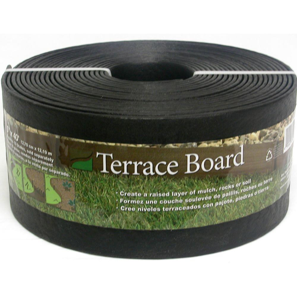 Black Landscape Edging
 Master Mark Terrace Board 5 in x 40 ft Black Landscape