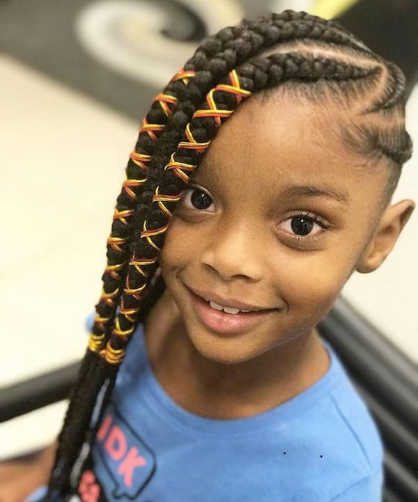 Black Little Girl Hairstyles With Weave
 Braids for Kids Black Girls Braided Hairstyle Ideas in
