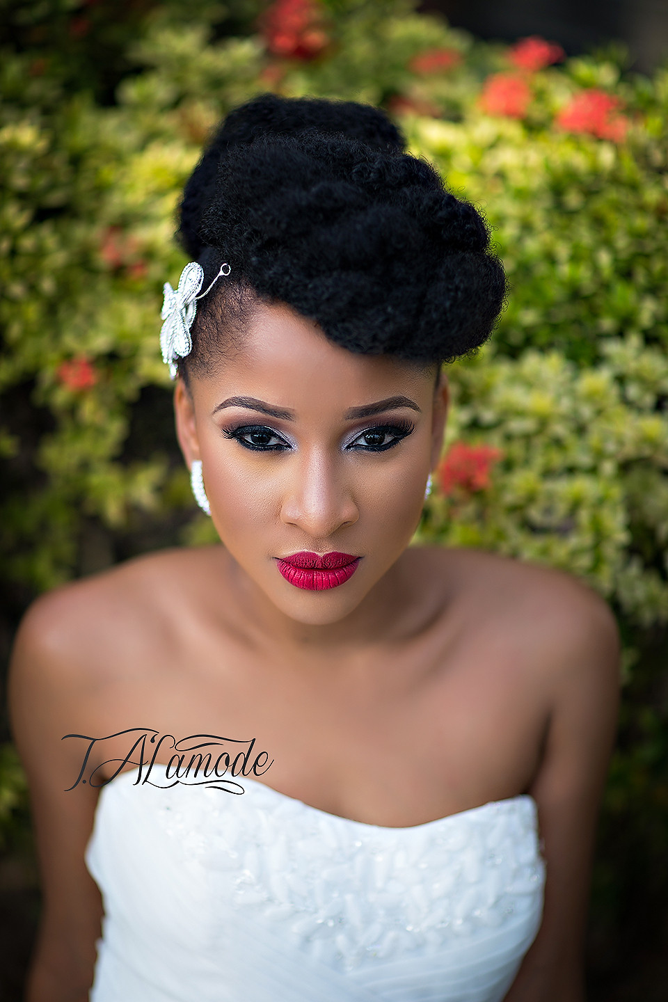 Black Natural Wedding Hairstyles
 Striking Natural Hair Looks for the 2015 Bride T Alamode
