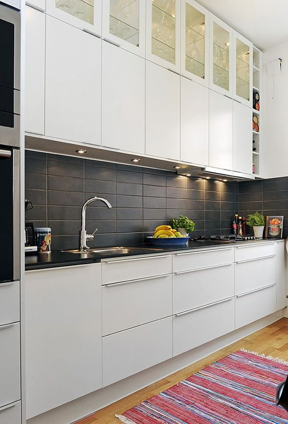 Black Tile Kitchen
 30 Matte Tile Ideas For Kitchens And Bathrooms DigsDigs