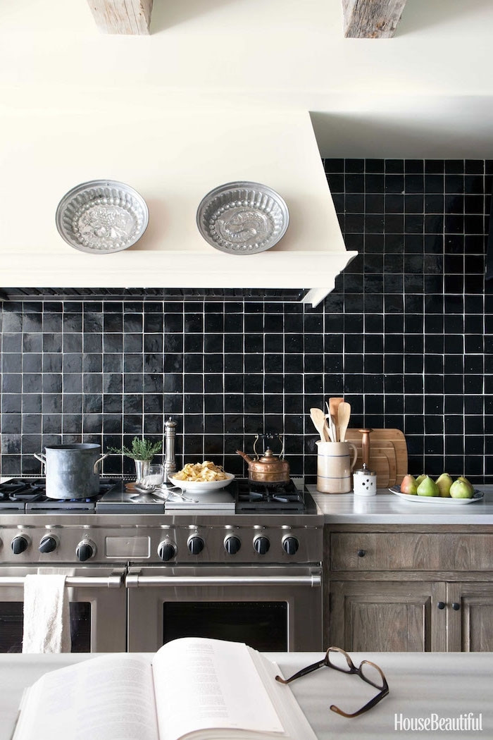 Black Tile Kitchen
 1001 Ideas for Stylish Subway Tile Kitchen Backsplash