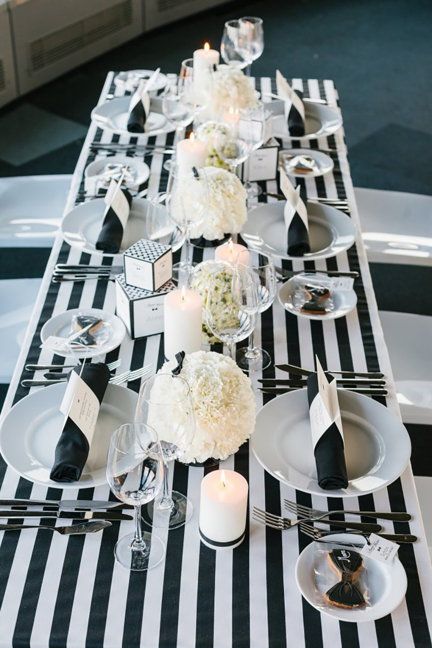 Black Wedding Theme
 Black and White Wedding Theme Wedding Ideas by Colour