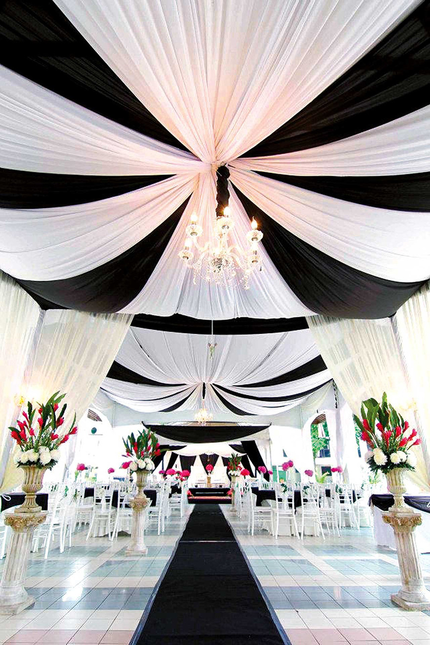 Black Wedding Theme
 Black and White Wedding Theme Wedding Ideas by Colour