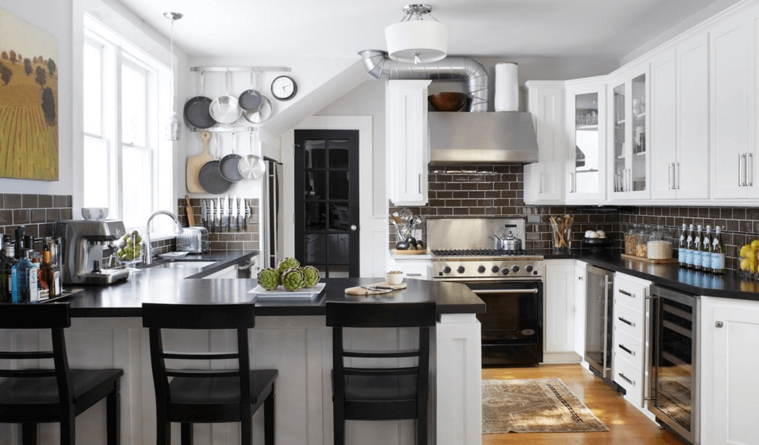 Black White And Grey Kitchen
 Step Out The Box With 31 Bold Black Kitchen Designs