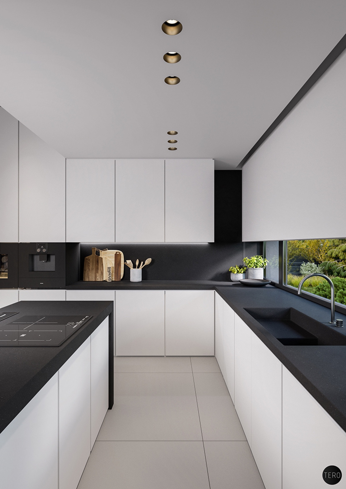 Black White And Grey Kitchen
 40 Beautiful Black & White Kitchen Designs
