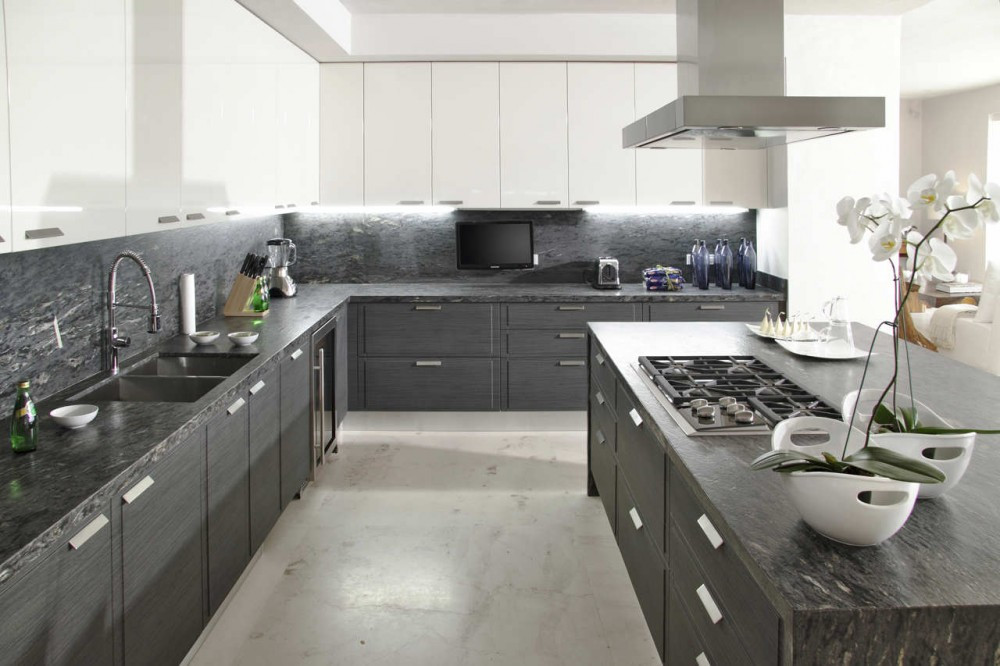 Black White And Grey Kitchen
 Gray white kitchen