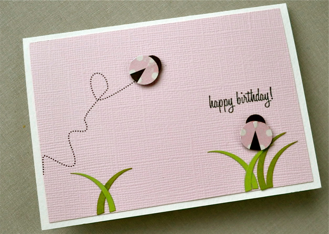 Blank Birthday Cards
 Ladybug picnic blank birthday cards
