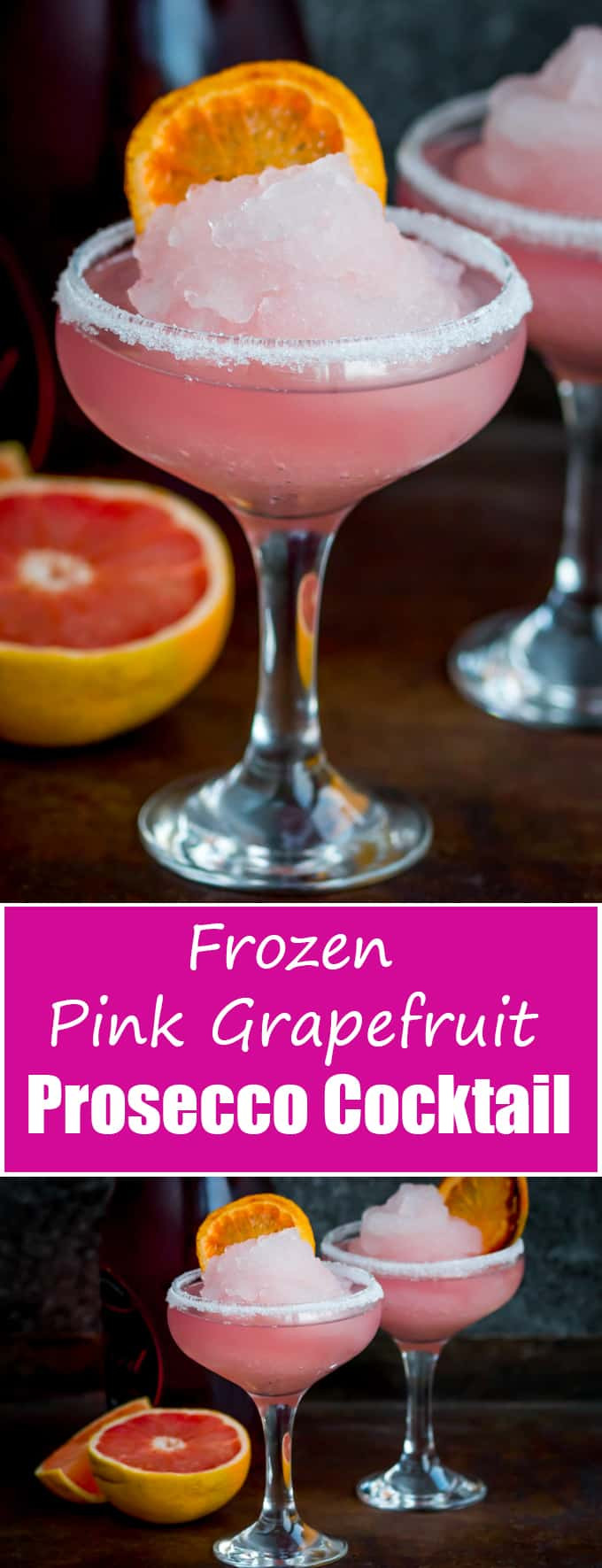 Blended Cocktails Recipes
 Frozen Pink Grapefruit Prosecco Cocktail Recipe pinterest