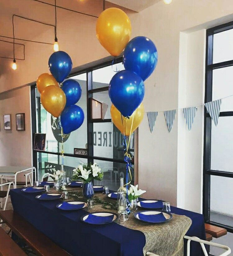 Blue And Gold Graduation Party Ideas
 Birthday party decorations of royal blue and gold