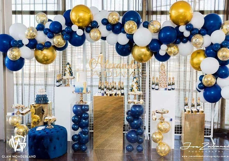 Blue And Gold Graduation Party Ideas
 Amazing blue and gold party decor inspiration Party