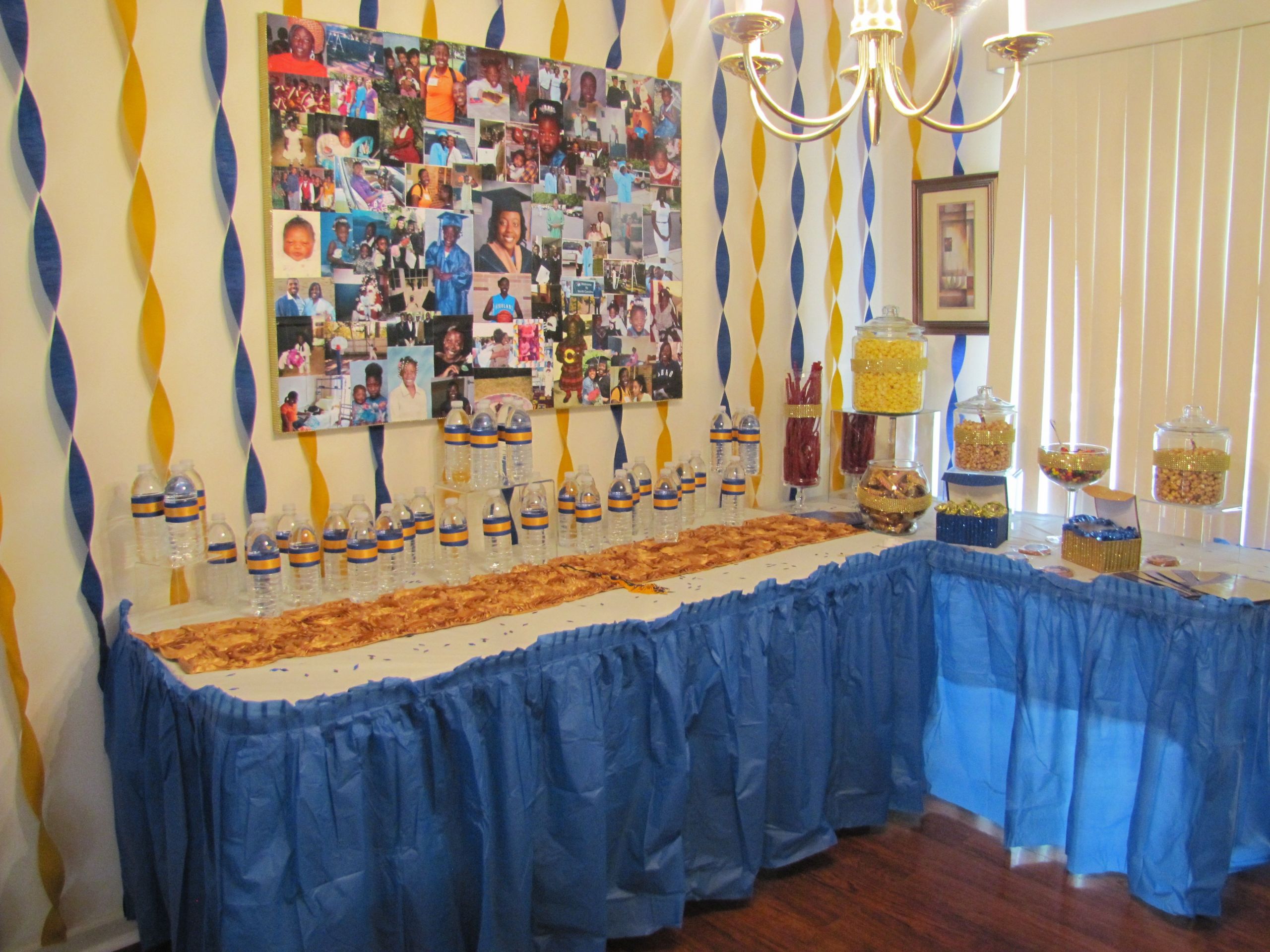 Blue And Gold Graduation Party Ideas
 LaSalle University graduation party gold blue and cream