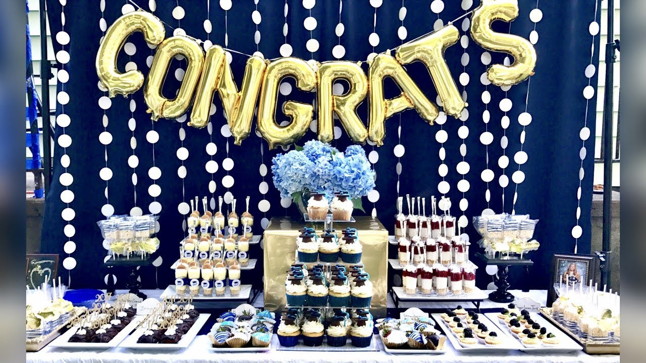 Blue And Gold Graduation Party Ideas
 Graduation Party Desserts