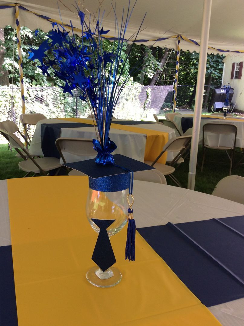 Blue And Gold Graduation Party Ideas
 Royal Blue and Gold Graduation Party by EV Events and