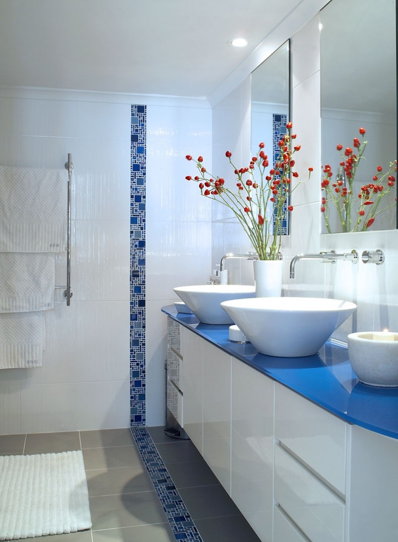 Blue And White Bathroom Decor
 Decorating with Blue and White