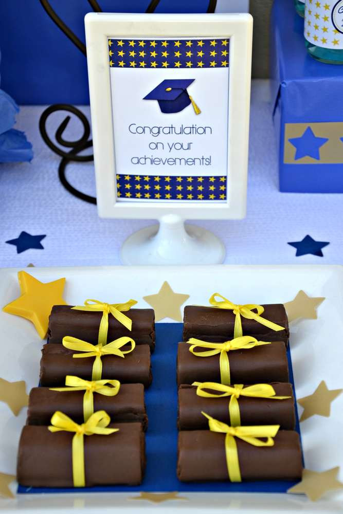 Blue And Yellow Graduation Party Ideas
 Blue and Yellow Graduation End of School Party Ideas