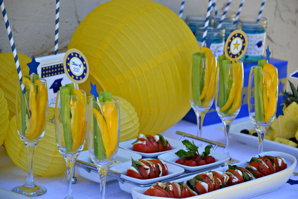 Blue And Yellow Graduation Party Ideas
 Blue and Yellow Graduation End of School Party Ideas