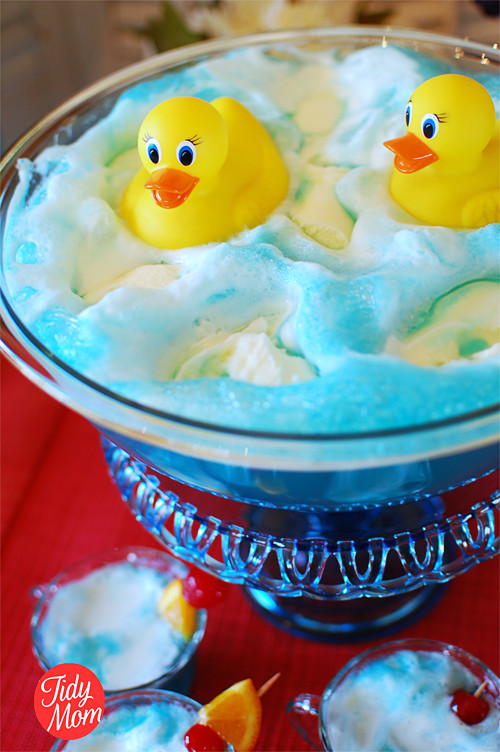 Blue Baby Shower Punch Recipes
 Blue Baby Shower Punch with Rubber Ducks