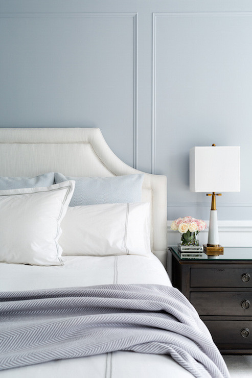 Blue Gray Paint Bedroom
 Blue and Gray Bedroom Design Transitional Bedroom