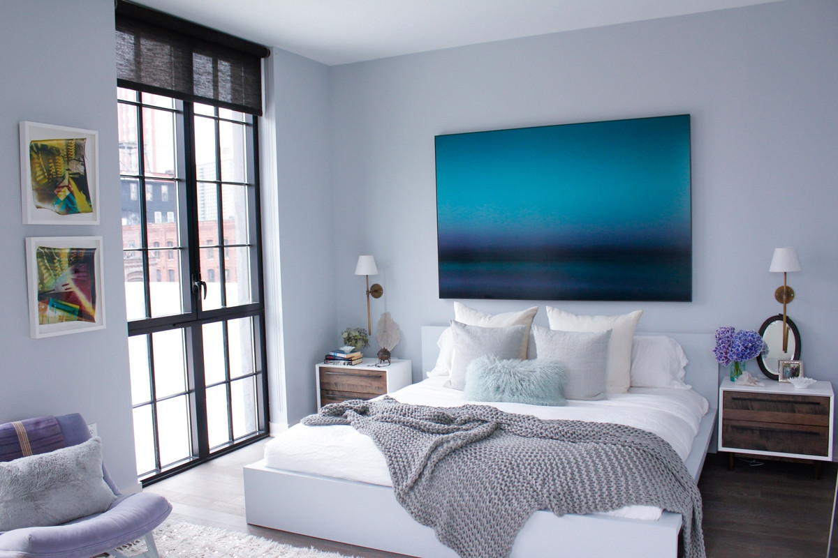 Blue Gray Paint Bedroom
 FADE TO BLUE