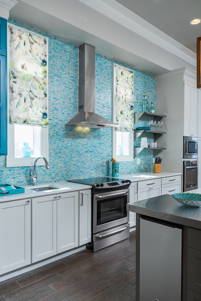 Blue Kitchen Tiles
 1001 Ideas for Stylish Subway Tile Kitchen Backsplash