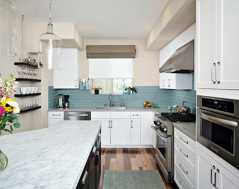Blue Kitchen Tiles
 Kitchen Backsplash Ideas A Splattering The Most