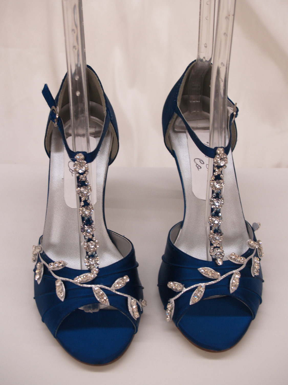 Blue Shoes Wedding
 Blue Wedding Shoes Royal Blue with Silver Swarovski