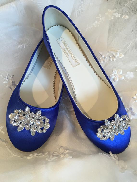 Blue Shoes Wedding
 Sapphire Blue Flats Royal Blue Wedding Shoes Wedding Shoes