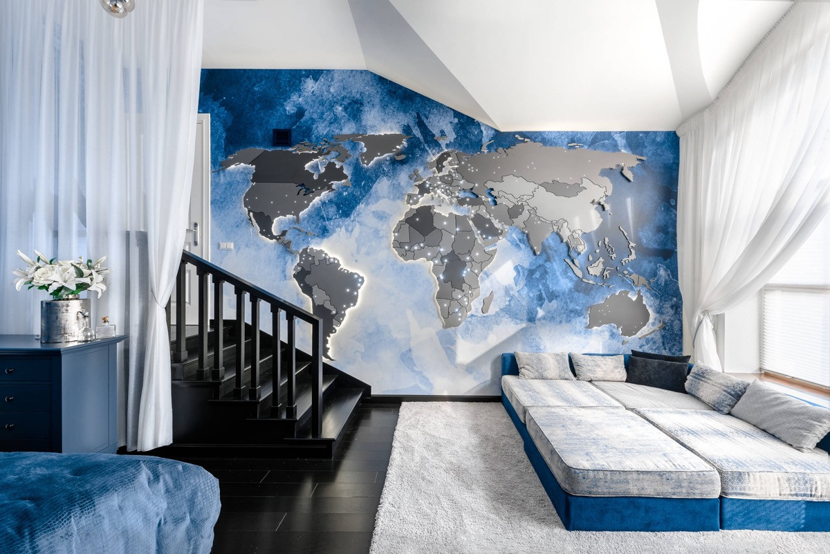Blue Wall Art For Bedroom
 30 Buoyant Blue Bedrooms That Add Tranquility and Calm to