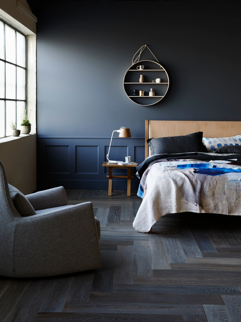 Blue Walls Bedroom
 Daring to go dark How to bring a designer edge to your home