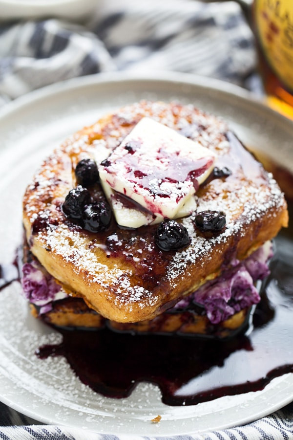 Blueberry Cream Cheese French Toast
 Blueberry Cream Cheese Stuffed French Toast Cooking for