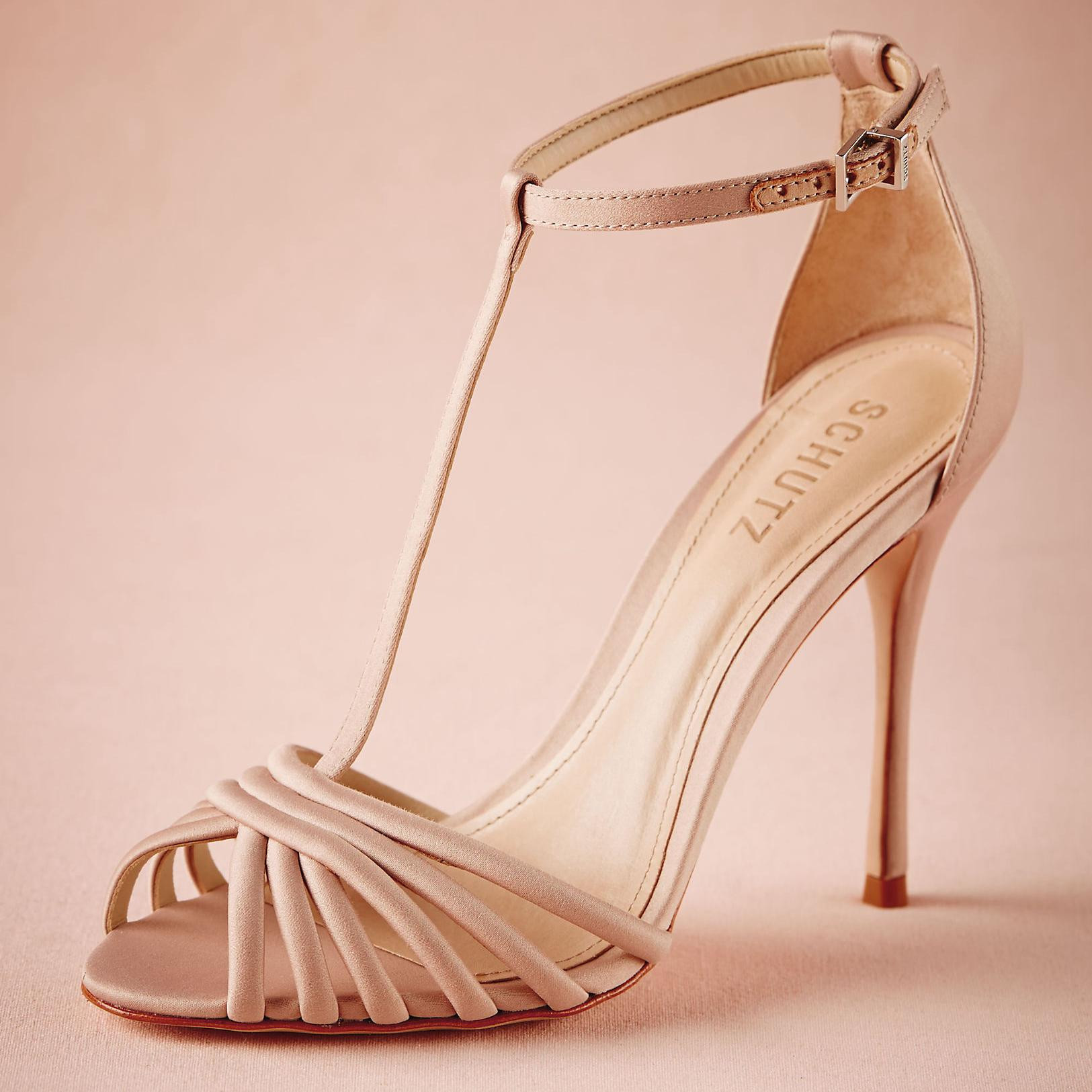 Blush Colored Wedding Shoes
 Blush Pink Satin Wedding Shoes Open Toe Bridal Sandal For