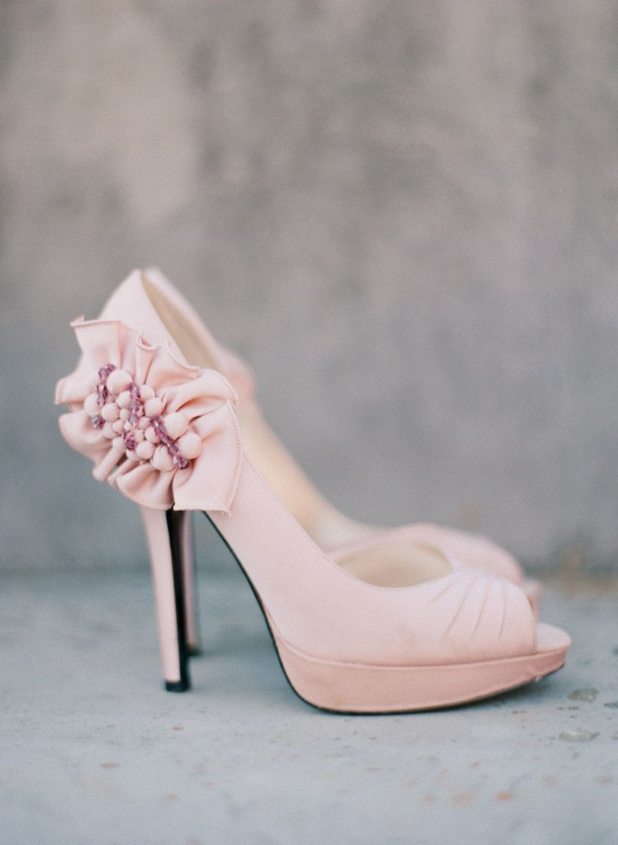 Blush Colored Wedding Shoes
 Lainey s Romantic Bridal Session