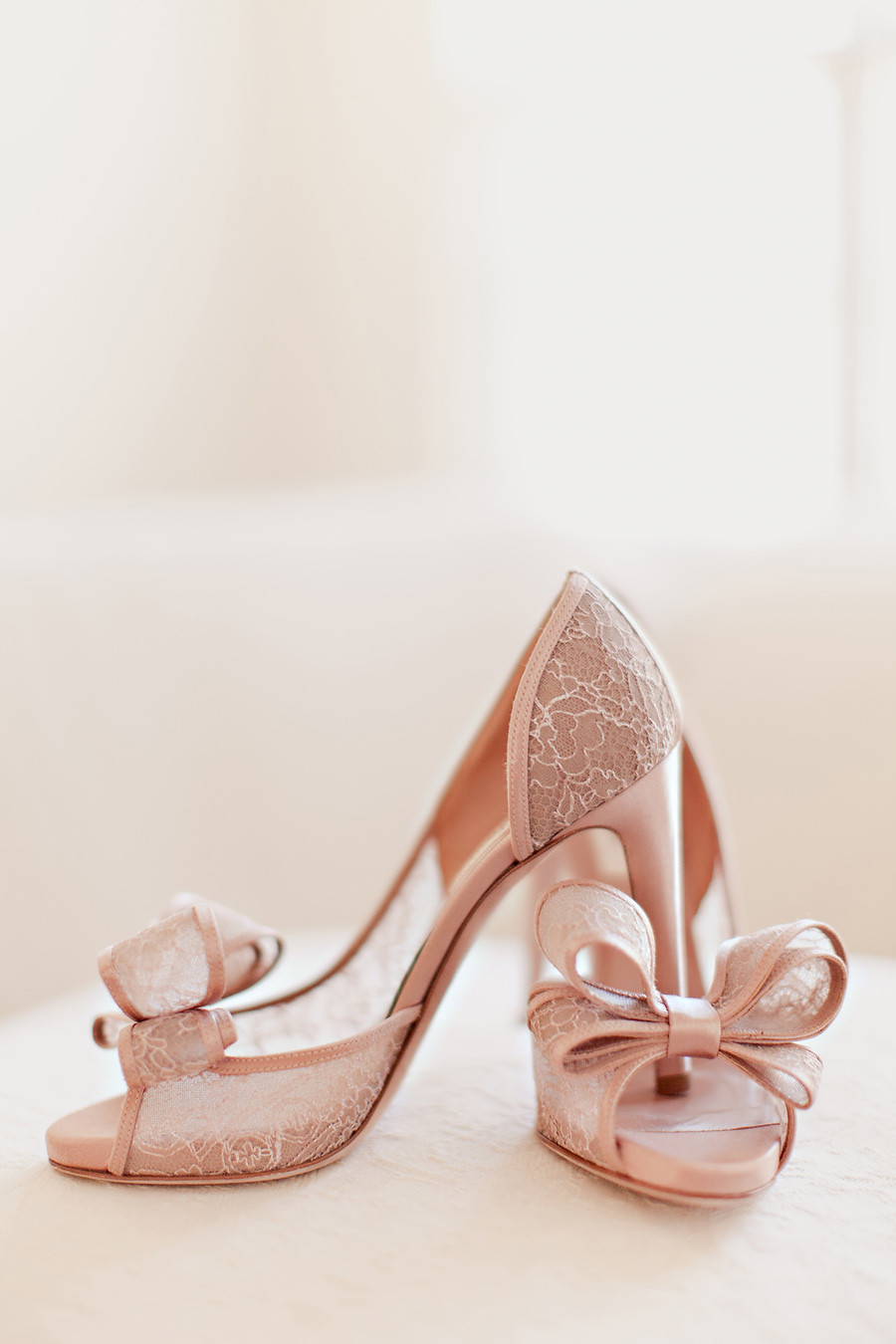 Blush Colored Wedding Shoes
 Blush Colored Lace Bridal Shoes Elizabeth Anne Designs