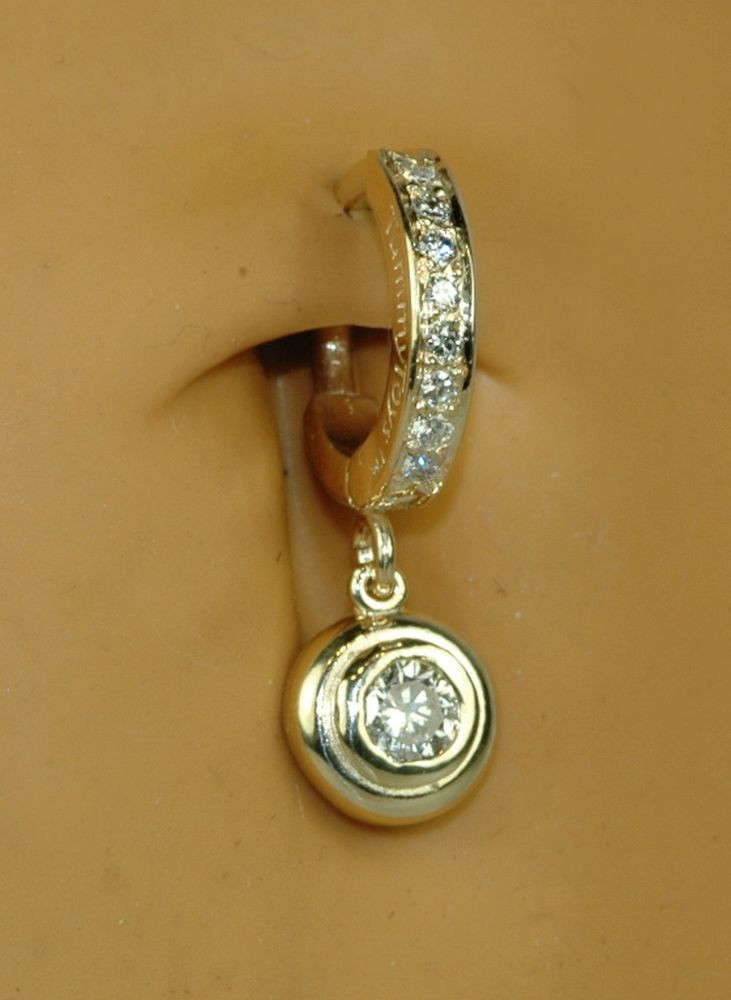 Body Jewelry Diamond
 TummyToys Custom 14K Gold Diamond Body Jewelry y Navel