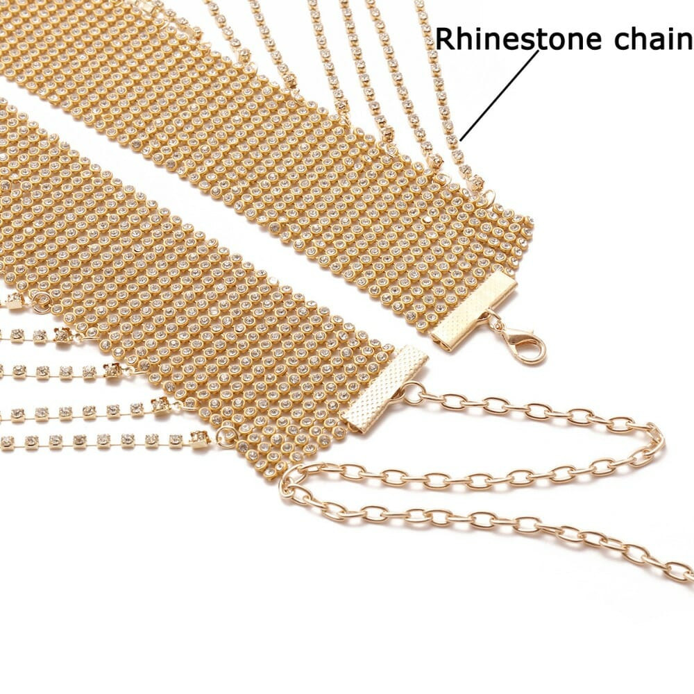 Body Jewelry Festival
 Festival Rhinestone Body Chain Glitter Skirt Belt